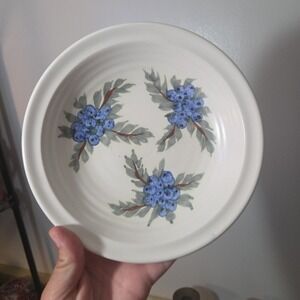Clayworks Halifax NS Canada Wild Blueberry Art Pottery Bowl Dish Handmade